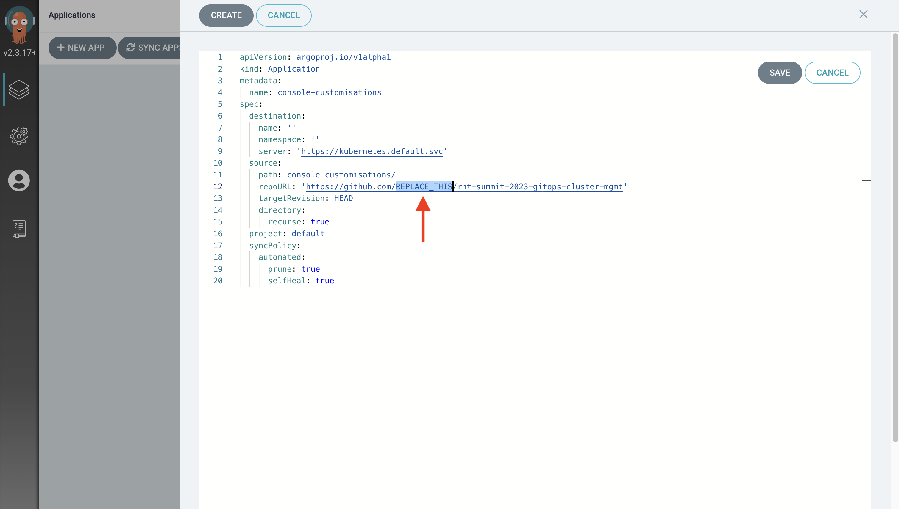 ex3.argo dashboard yaml